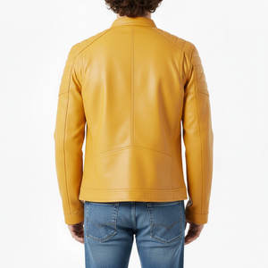 Chaqueta Deportiva Unisex de Cuero Premium de Alta Calidad con Cuello Alto y Logotipo Frontal, Exterior de Seda, Impermeable y Ecológica - Product Image 2