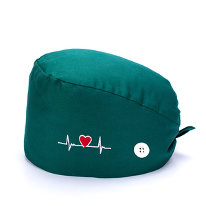 उच्च गुणवत्ता कपास डॉक्टर नर्सों बाल Headwear चिकित्सा कपड़ा चिकित्सकीय स्वच्छता सर्जिकल स्क्रब टोपी - Product Image 2