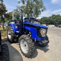 Tracteur agricole compact 4x4 de 50 CV avec transmission par engrenages, moteur YTO, châssis de sécurité