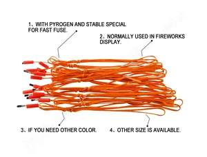 Allumeur électrique pyrotechnique à fil de cuivre de 1 m pour spectacle de feux d'artifice, avec chapeau transparent violet - Product Image 2