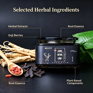 Pâte nourrissante naturelle à base de plantes de pénis de cerf 300G en bouteille de verre, complément alimentaire quotidien pour hommes avec support de marque privée OEM - Product Image 2