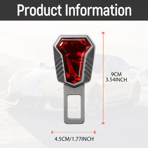 Accessori per Cinture di Sicurezza Auto a Sette Punte con Texture in Carbonio a Fiore Estensori per Cinture Fibbia per Sedile Silenziatore Blocca Allarme - Product Image 6