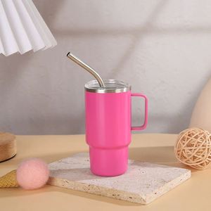 Vaso de Viaje Portátil de Doble Capa con Aislamiento al Vacío, Personalizado al por Mayor, Vaso de Vidrio de 4 oz con Asa para Coche - Product Image 2