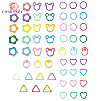 Vente en gros bon marché Accessoires de tricot fantaisie Plusieurs couleurs Cercle en métal Forme ronde Marqueurs de point
