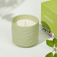 2025 cadeaux de noël décor à la maison luxe fait à la main marque privée cire de soja pot en céramique aromatique bougie parfumée en vrac