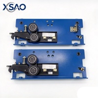 Ensemble de suspension de porte de couloir d'ascenseur avec composants à rouleaux pour remplacement de porte d'ascenseur