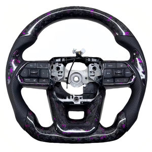 Volante de Fibra de Carbono Forjado en Madera Compatible con Toyota Vellfire ANH20 GR300 LC200 Vellfire Sienna Venza Hilux Fortuner - Product Image 4