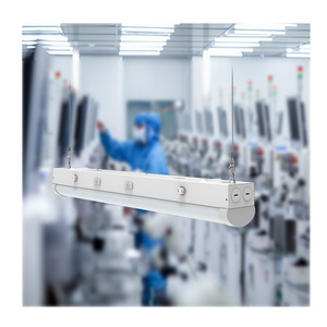 Tùy chỉnh 3500K-5000K Trắng tuyến tính <span class=keywords><strong>LED</strong></span> Batten ánh sáng thương mại PC đèn cơ thể cho siêu thị cửa hàng & văn phòng bề mặt Trần - Product Image 1