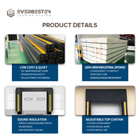 Joint de quai réglable Everbesten en mousse haute densité avec structure de compression en PVC pour différentes hauteurs de camions aux quais d'entrepôt