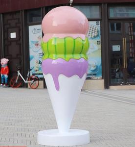 Parco a tema decorazioni per esterni grandi sedie a cono gelato in fibra di vetro e statue in resina da tavolo per la decorazione del centro commerciale - Product Image 3