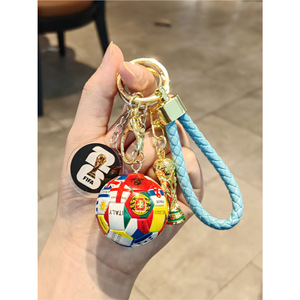 Mới Đến 2026 Thế Giới US-Canada-Mexico Trò Chơi Bóng Đá Phim Hoạt Hình <span class=keywords><strong>Keychain</strong></span> Hercules Bóng Đá Cup Túi Mặt Dây Chuyền Quà Tặng Lưu Niệm - Product Image 2