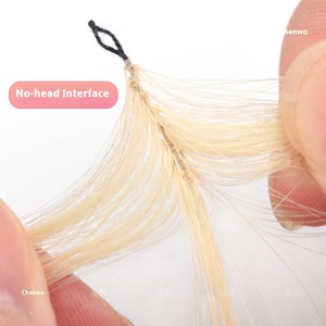 Máquina de extensión de <span class=keywords><strong>cabello</strong></span> de plumas europeas Remy no plegable de tres generaciones, doble trama blanqueada, oro blanco, <span class=keywords><strong>cabello</strong></span> <span class=keywords><strong>roto</strong></span> sin costuras - Product Image 2