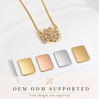 Collier Pendentif Cœur de Luxe en Zircon Cubique Plaqué Or 18K Hypoallergénique pour Femme, Chaîne Élégante pour Clavicule, Bijou de Mariage
