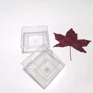 Tasse à pudding en plastique PS transparent lourd avec couvercle Mini vaisselle de service pour fêtes et desserts <span class=keywords><strong>Miniware</strong></span> Crystal Clear - Product Image 4
