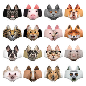 Intimo Femminile all'Ingrosso con Stampe di Animali Cartoon: Gatto, Cane, Maiale, Mutandine a Triangolo per <span class=keywords><strong>Donne</strong></span> - Product Image 2