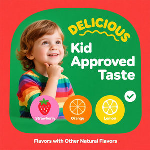 Gummies multivitaminées personnalisées OEM pour enfants et adolescents, enrichies en vitamines D3, B12, B6, zinc, biotine, folate et prébiotiques pour favoriser la digestion - Product Image 3