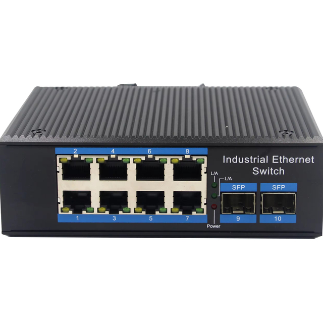 LINBLE LBTD28G-SFP High Quality POE Enterprise Switch 8 1000Mbps Ethernet Port 2 1000Mbps Fiber Optic Port REALTEK Chipset