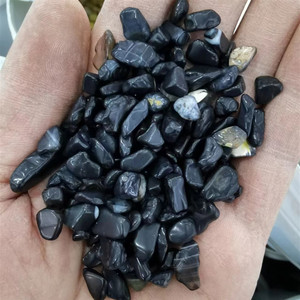 أحجار كريمة طبيعية عقيق فضفاض أسود شبه أحجار كريمة - Product Image 5