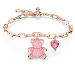 Braccialetto elegante con Design a forma di cigno a forma di cigno con Zirconia cubica da donna a mano in lega di rame argento/oro rosa/placcato nero - Product Image 6