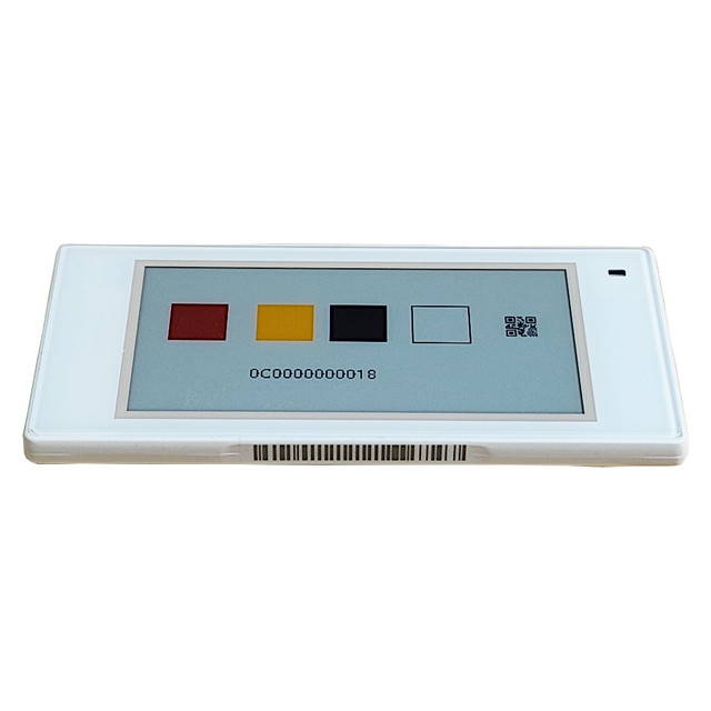 4-Color 2.66 Electronic Shelf Label Smart Digital Price Tag E-Ink Display for Supermarket Store Features Digital Poster Graphic