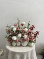 Boule de fleurs personnalisée ODM OEM, roses bleues artificielles pour la décoration de mariage, cérémonie, Noël, événement, fête, fournitures de décoration