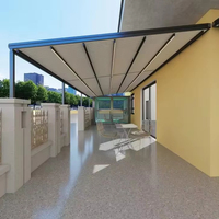 Pergola motorisée rétractable directement de l'usine pour projets de terrasses d'hôtels