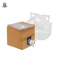 Sac de liquide personnalisé 1L/1.5L/2L/3L/5L/10L/20L Sac à bavette transparent Sac aseptique dans une boîte pour boissons