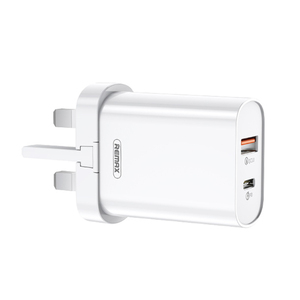 RP-U37 20W QC+PD ที่ชาร์จเร็วแบบสองพอร์ต ดีไซน์กันไฟและพกพาสะดวก อะแดปเตอร์โทรศัพท์ 2 in 1 พร้อมสายชาร์จ RP-U37 REMAX Ja - Product Image 1