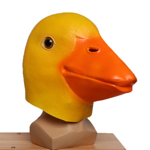Masque en latex de canard TIANHONG, taille unique, accessoire de costume d'animal de dessin animé, couvre-chef pour fête et cosplay - Product Image 4