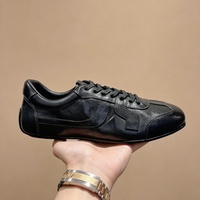Chaussures décontractées pour hommes en cuir véritable faites à la main, tendance, de haute qualité, légères, confortables, à bout rond, modernes, pour la marche