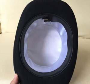 Sombrero de Copa Clásico Negro de Fieltro de Lana Británica de Alta Calidad, Corona Alta de 13.5cm, Sombrero de Lana para Caballero, Iglesia, Fiesta - Product Image 6