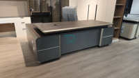Bureau de travail modulaire en bois moderne, 2, 4, 6, 8 places, poste de travail collaboratif, extensible, espace de travail ouvert, mobilier de bureau, personnel de bureau