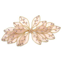 WHD-176 Dernière mode, applique en dentelle 3D avec fleurs multicolores pour robes