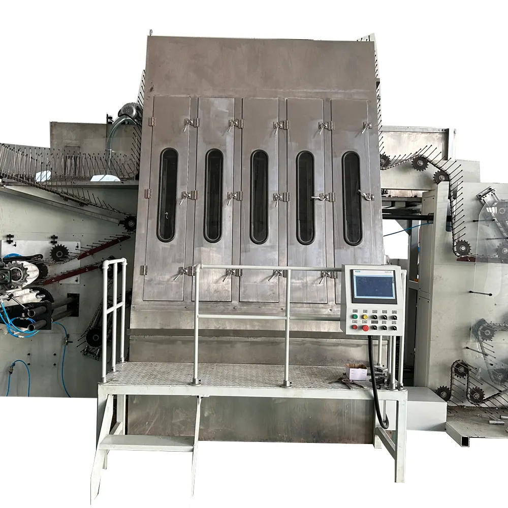 Cinq portes De lavage Par Pulvérisation machine pour aérosol En Aluminium faisant la machine ligne de production