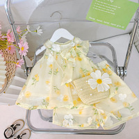 Vêtements d'été pour filles, hauts et shorts imprimés fleurs, ensembles de vêtements pour bébés, 2 pièces