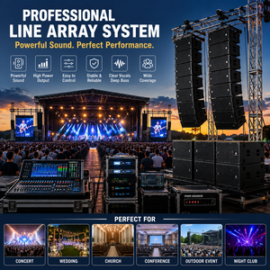 Sistema de Sonido Profesional Line PA, Audio Completo con Mezclador, Amplificador, Micrófono Inalámbrico para Escenarios, Iglesias y Eventos Profesionales - Product Image 6