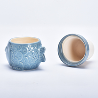Pots de fleurs en porcelaine de luxe pour cactus Accessoires de jardin uniques personnalisés Jardinières succulentes mignonnes en gros