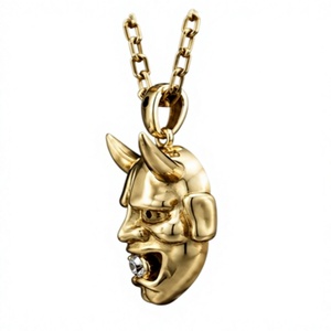 Collar con Colgante de Cabeza de Diablo en Plata 925 Plateada Orelia Iuxe, Cadena con Dijes de Circonio para Mujer, Joyería de Regalo - Product Image 3