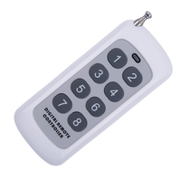 Control Remoto Inalámbrico Universal de 433MHz con 1/2/4/5/6/8 Botones y Código de Aprendizaje para Puerta de Garaje