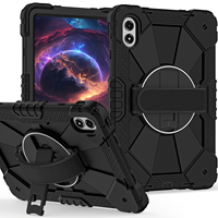 Étui antichoc robuste pour Redmi Pad 2 Pro 12.1 Poco Pad M1 2025 avec support rotatif à 360°, dragonne et bandoulière, bicolore OEM ODM