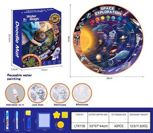 Pintura educativa para niños lienzo espacio universo <span class=keywords><strong>Sistema</strong></span> <span class=keywords><strong>Solar</strong></span> planeta lienzo no luminoso juguete alfombra <span class=keywords><strong>agua</strong></span> pintura Mat - Product Image 6