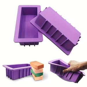 La fábrica MUYULINS puede personalizar moldes de silicona LFGB para pan tostado matutino, moldes de silicona de una sola cavidad para hacer jabón. - Product Image 1