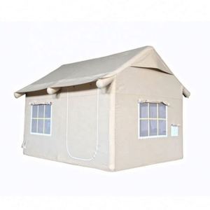 Carpa Inflable Impermeable de Gran Espacio para Acampar al Aire Libre, Carpa Inflable con Paredes de Lona y Postes Inflables - Product Image 5