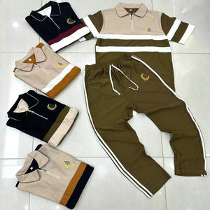 Setelan Baju Polo Anak Laki-laki Model YQ287 Ukuran 38-46, Pakaian Musim Panas, Setelan Baju Anak 2 Potong untuk Anak - Product Image 3