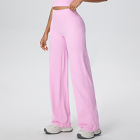 Leggings personnalisés avec logo OEM, couleur unie, invisibles, tricotés, à maintien élevé, respirants, écologiques, grandes tailles, pour entraînement et yoga
