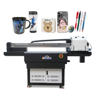 Impresora digital grande 9060 UV de cama plana, impresora UV de grado industrial 9060, insignia plana, logotipo, impresora UV de cama plana 9060