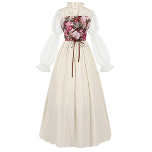 Abito rinascimentale Cosplay abiti da <span class=keywords><strong>donna</strong></span> medievale vestito da pirata vittoriano <span class=keywords><strong>Costume</strong></span> da <span class=keywords><strong>strega</strong></span> fata - Product Image 3