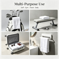 Microfibre gaufrée à sublimation, imprimée et brodée, tissée, pour le golf, séchage rapide, toutes générations
