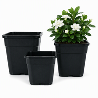 Pot Bunga Persegi Besar Modern Japandi, Lucu, Berkualitas Tinggi, Ringan, Dilengkapi Lubang Drainase, Bahan PP Tahan Lama, Dapat Digantung, Untuk Taman Lantai