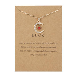 มาใหม่ 12 <span class=keywords><strong>เดือน</strong></span>ดาวดวงจันทร์สัญญาณ Birthstone สร้อยคอเครื่องประดับสําหรับผู้หญิงของขวัญบัตร - Product Image 5